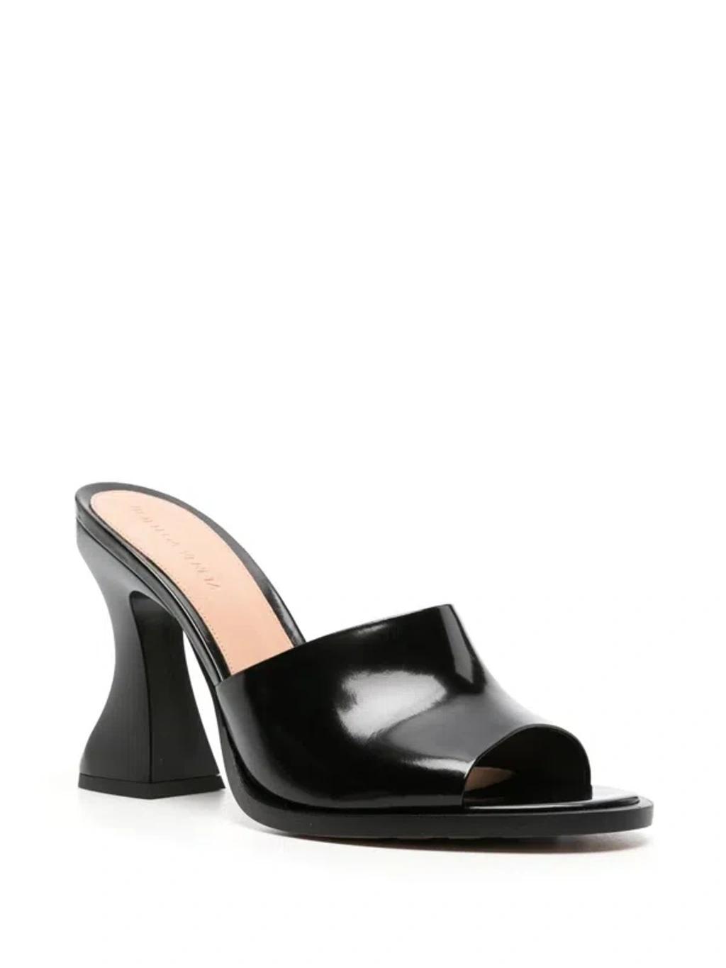 BOTTEGA VENETA Cha-cha Patent-leather Mules In Black Product Image