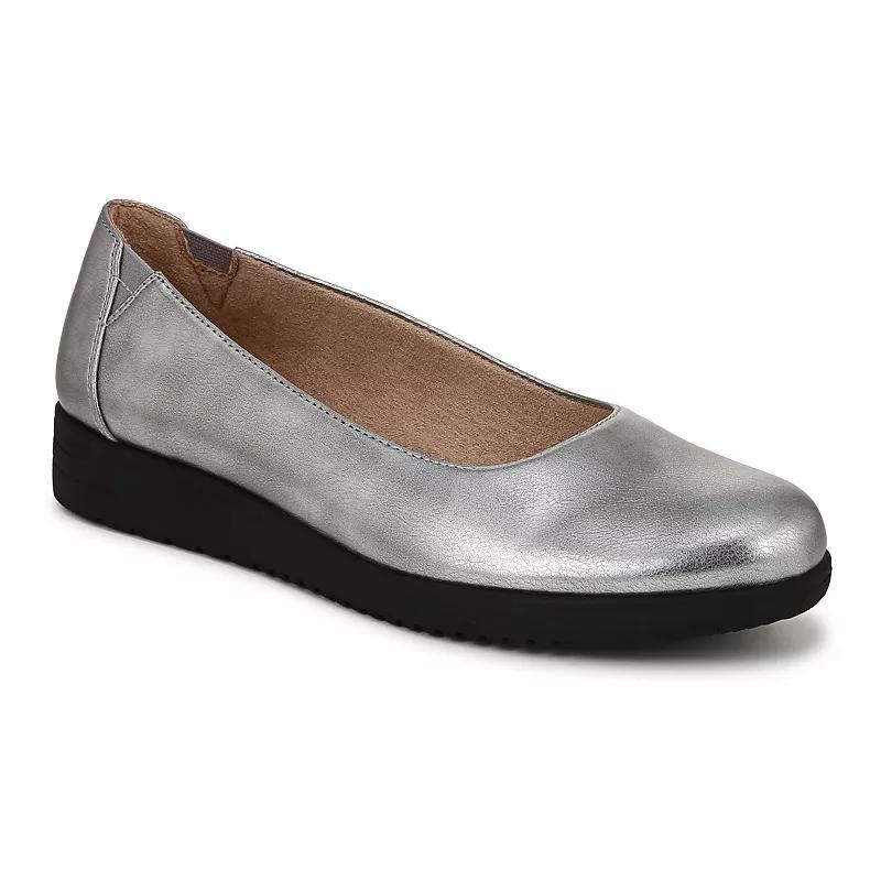 SOUL Naturalizer Idea Ballet Womens Flats Silver Product Image