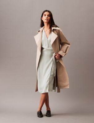 Flowing Midi Wrap Dress Product Image