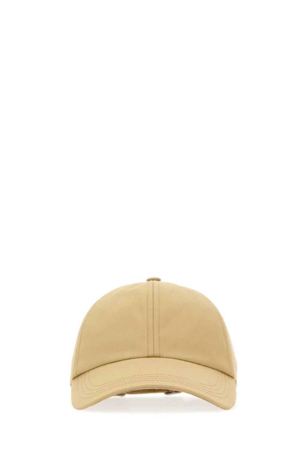 BURBERRY Check Lined Baseball Cap In Brown Product Image