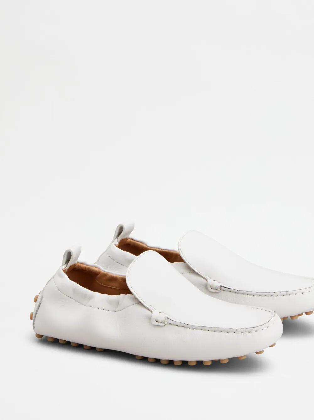 TOD'S Leather Loafers In White Product Image