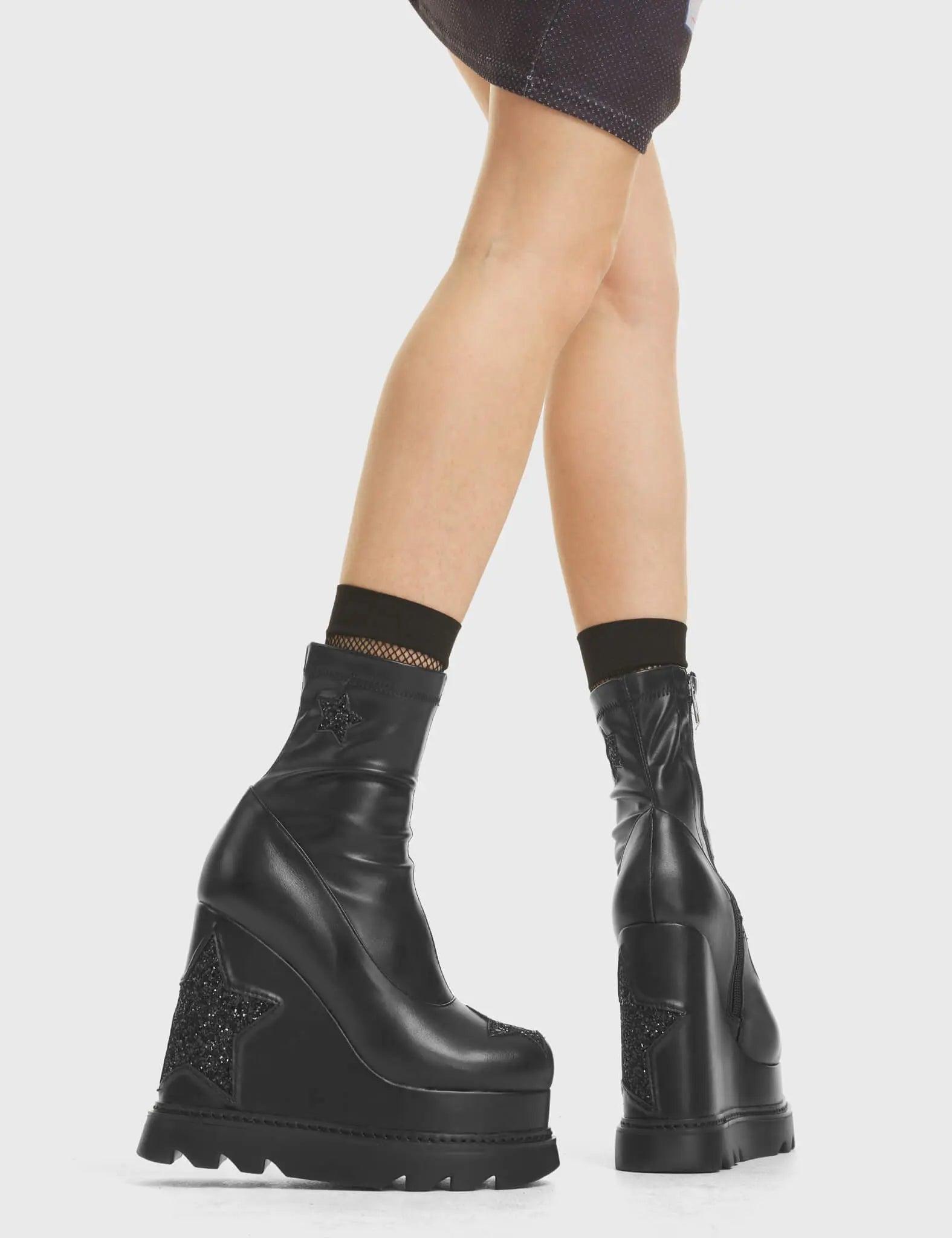 Hands Down Chunky Platform Ankle Boots Product Image