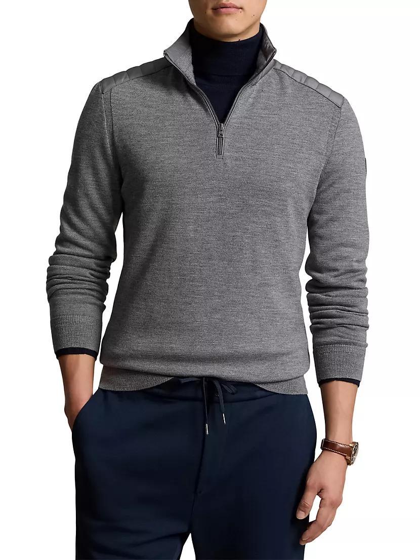 Hybrid Wool Quarter-Zip Sweater Product Image