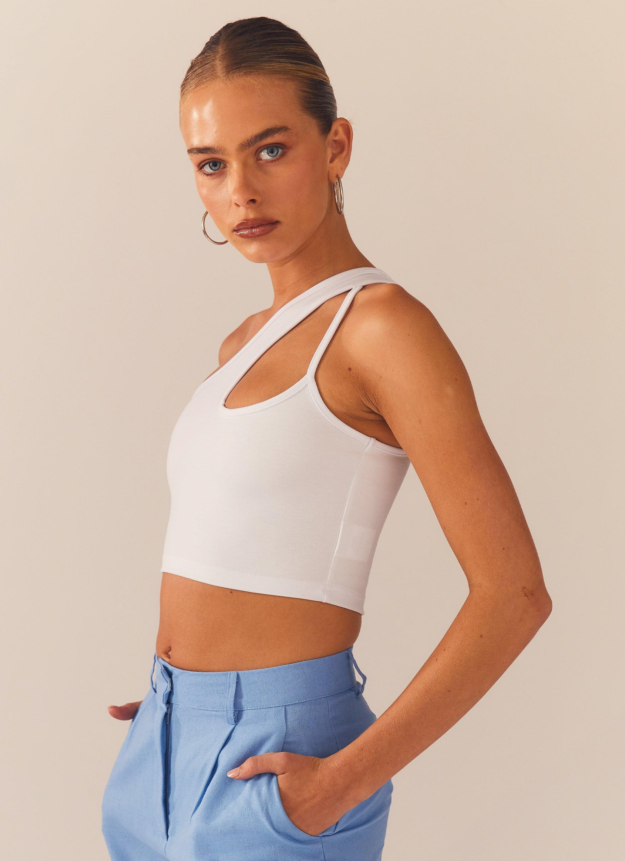 Cedar Crop Top - White Product Image