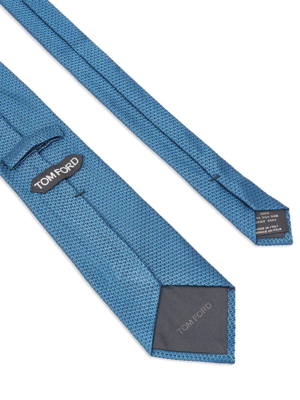 TOM FORD Mulberry-silk Tie In Blue Product Image