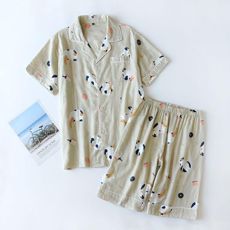 Couple Matching Print Pajama Set Product Image