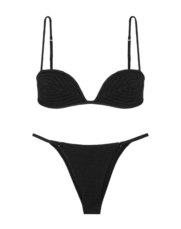 Firenze Emily Gabi Top - Black Product Image