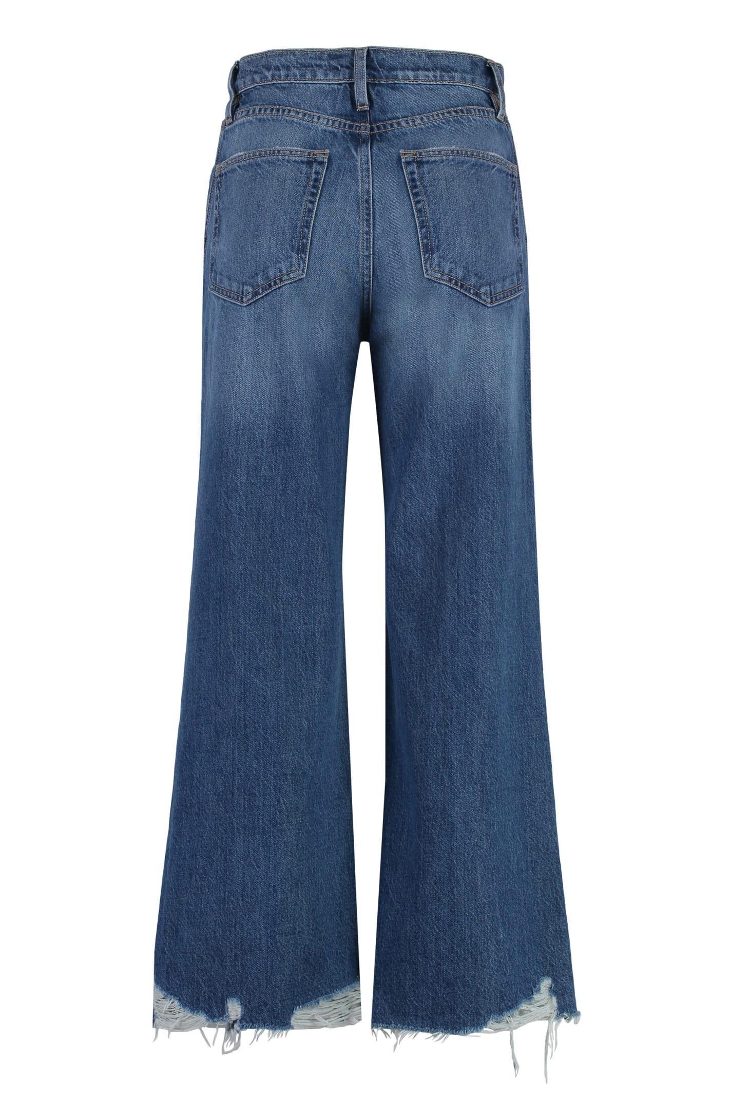 FRAME The Relaxed Straight Jeans In Navy Product Image