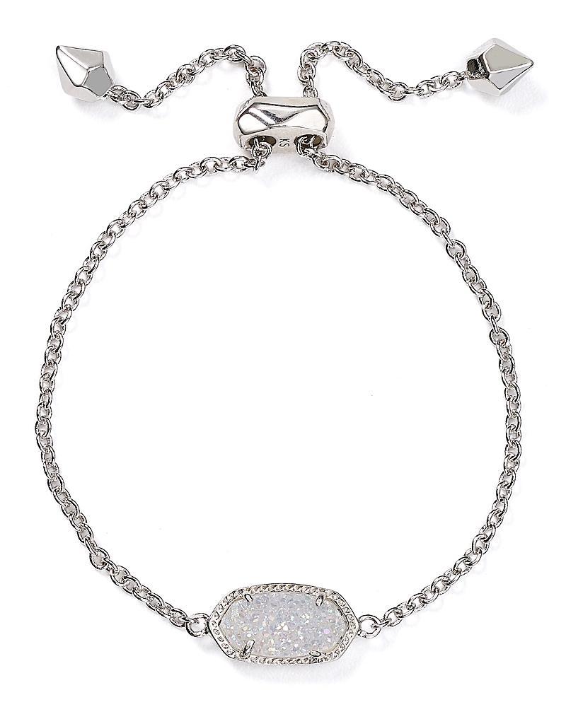 Kendra Scott Elaina Gold Adjustable Chain Bracelet in | Dichroic Glass Product Image