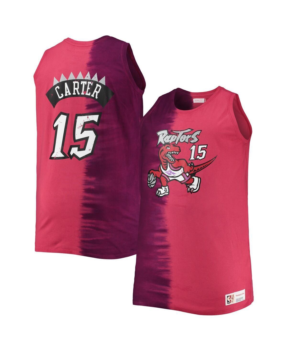 Mens Mitchell & Ness Vince Carter Purple/Red Toronto Raptors Big & Tall Profile Tie-Dye Player Tank Top Product Image