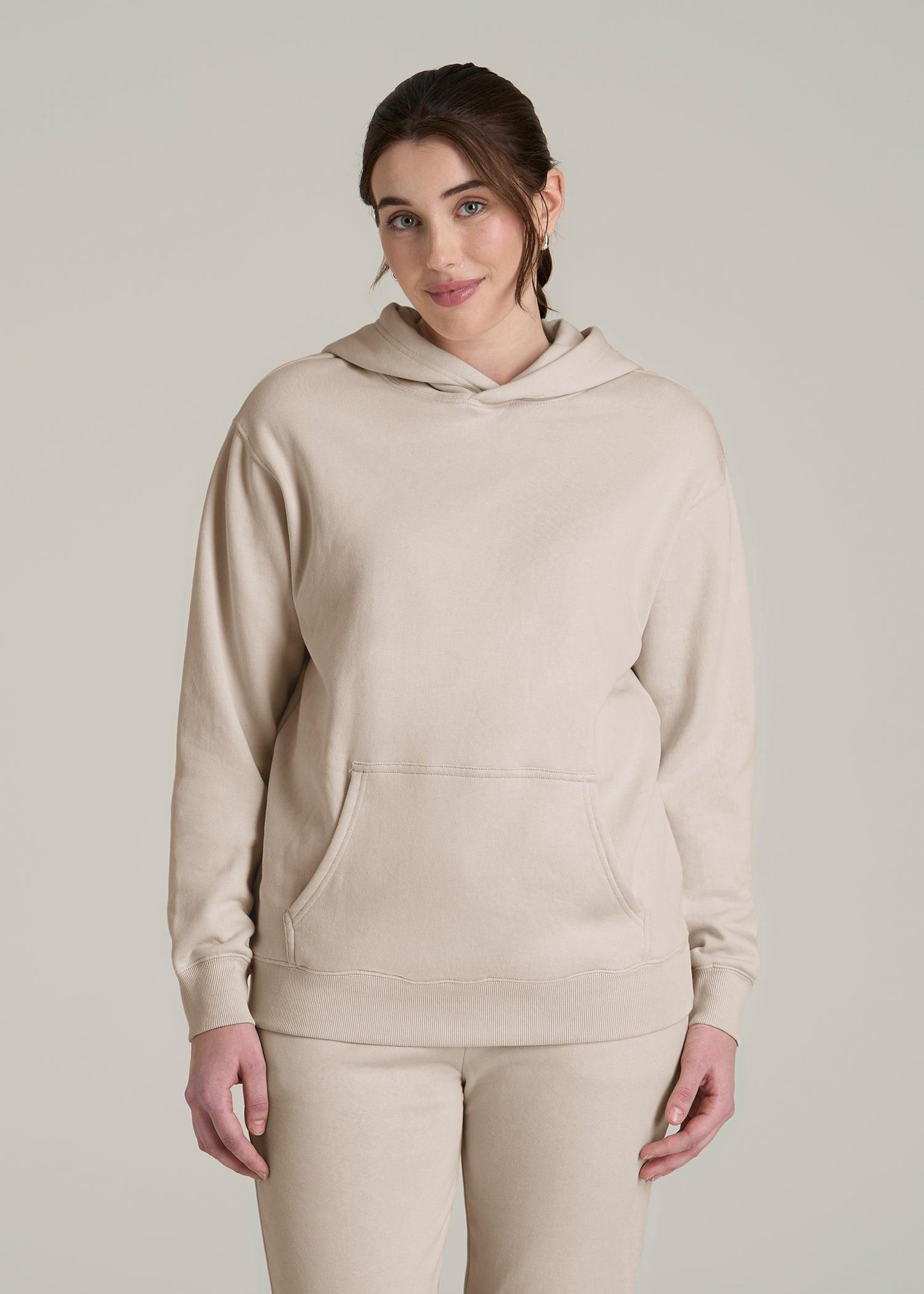 Wearever Fleece Relaxed Fit Hoodie for Tall Women in Shell Female Product Image