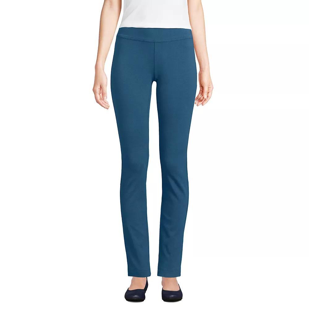 Women's Lands' End Starfish Slim-Cut Pull-On Pants, Size: Small, Evening Blue Product Image
