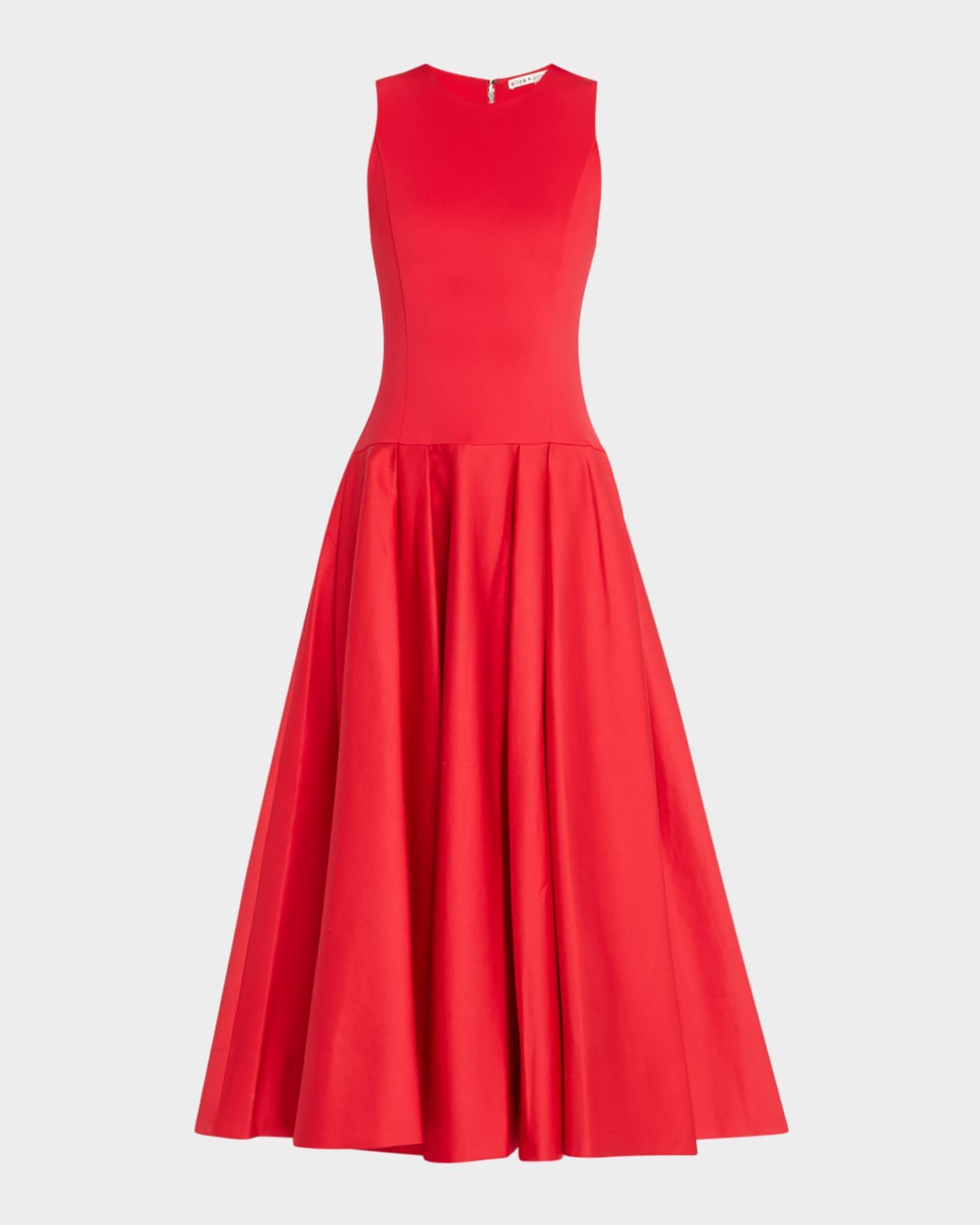 Adley Drop-Waist Midi Dress Product Image