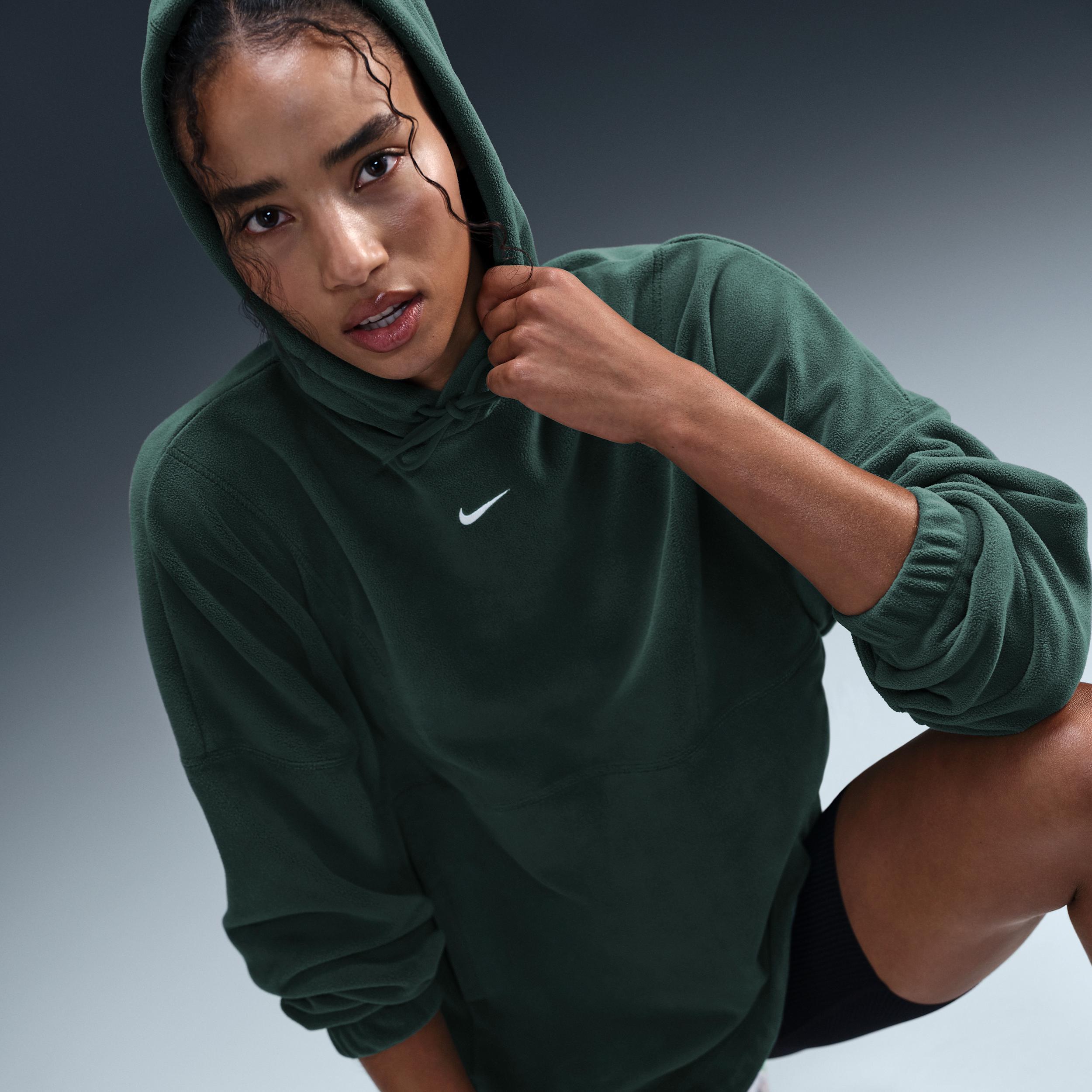 Nike One Women's Oversized Therma-FIT Pullover Fleece Hoodie Product Image