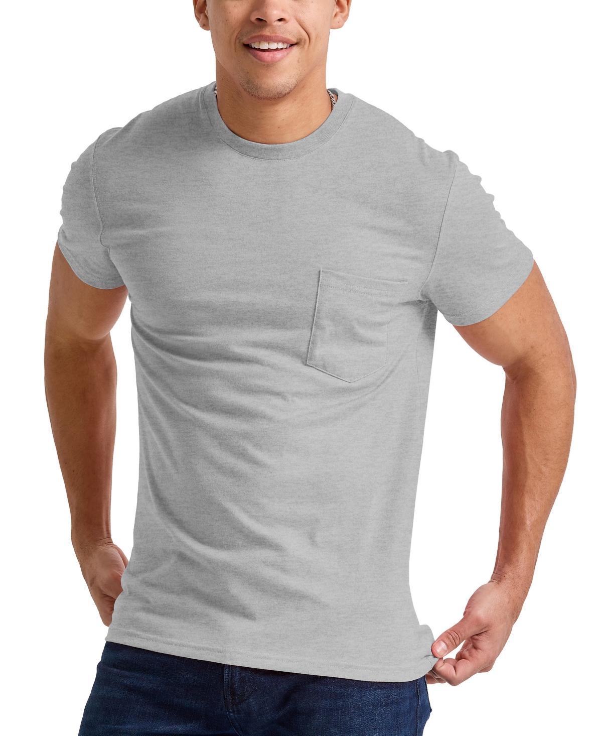 Hanes Originals Mens Tri-Blend Pocket T-Shirt Mint To Be Green Heather S Product Image