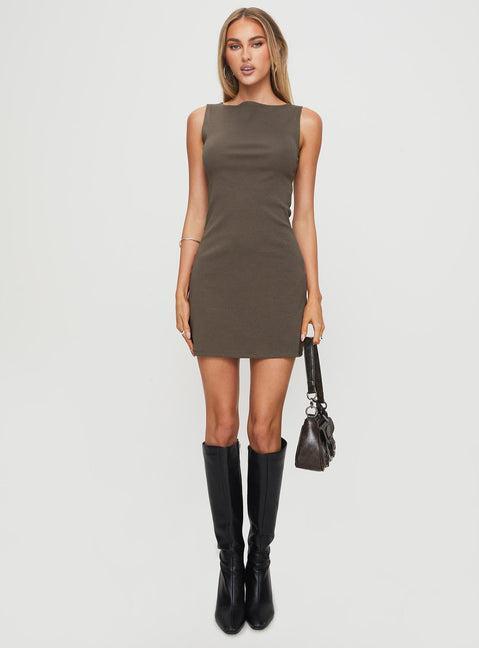 Zimmie Mini Dress Charcoal Product Image