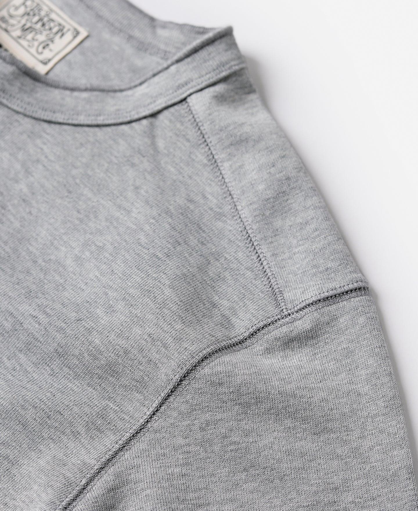 Vintage Long Sleeve Henley Shirt - Gray Product Image