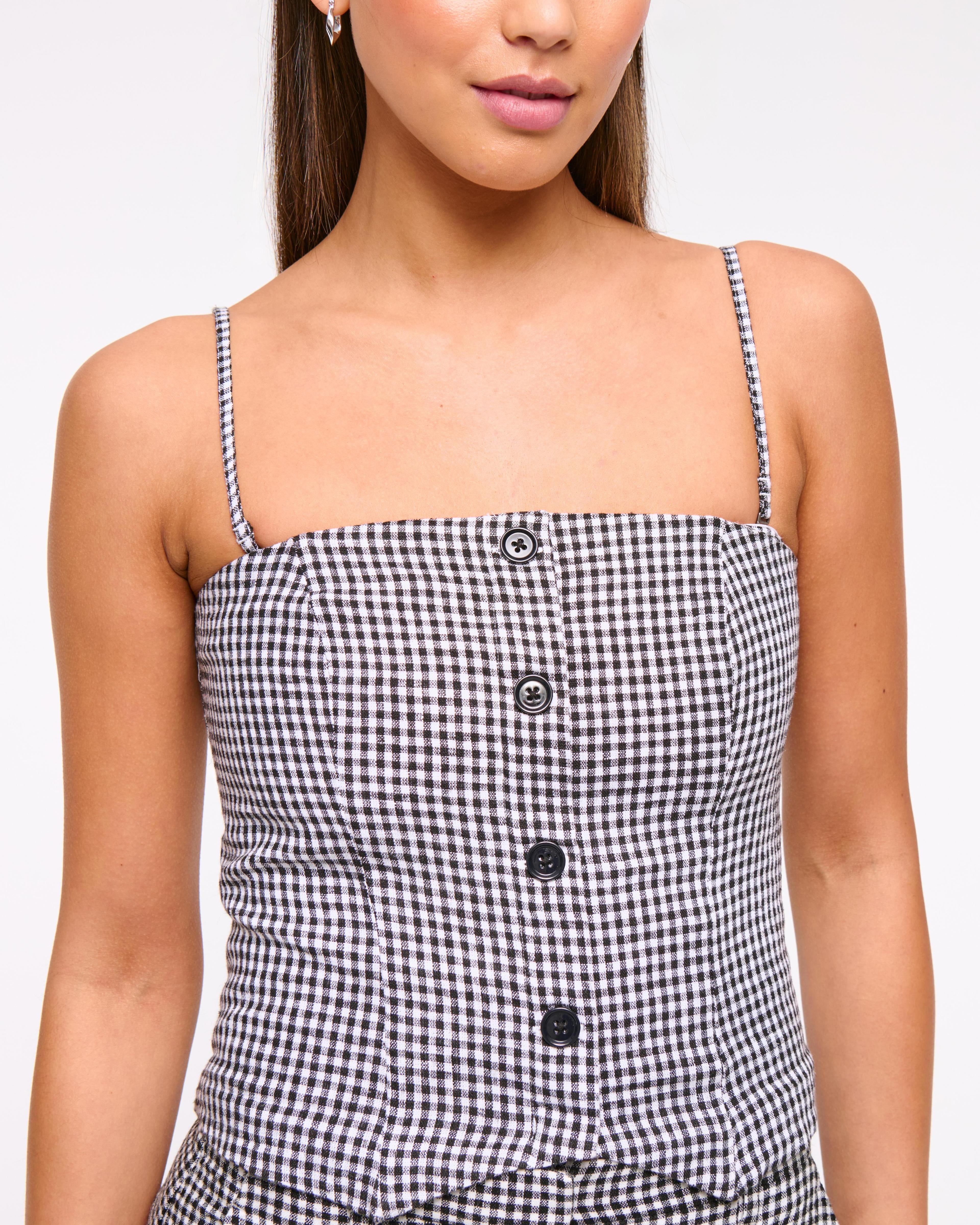 Strapless Cropped Vest Top Product Image