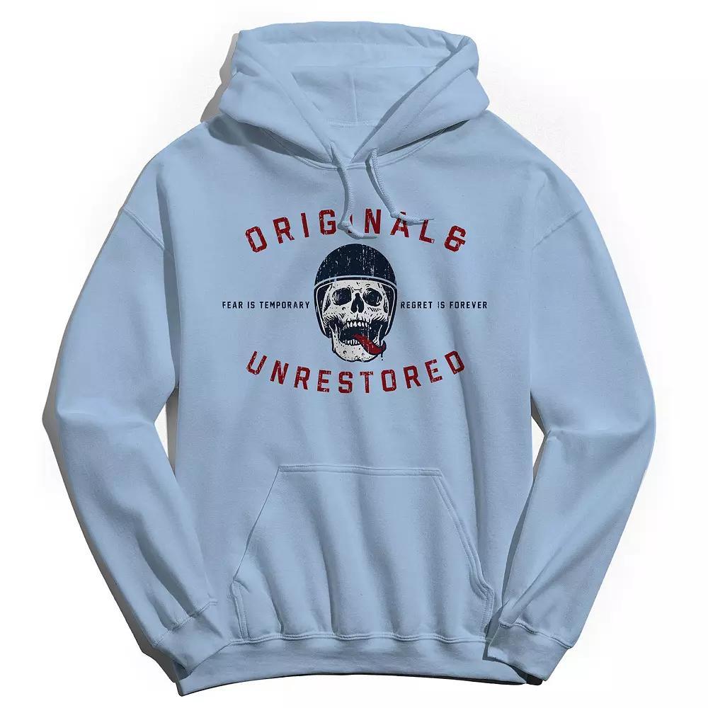 Men's Original & Unrestored Fear Graphic Hoodie, Size: Small, Light Blue Product Image