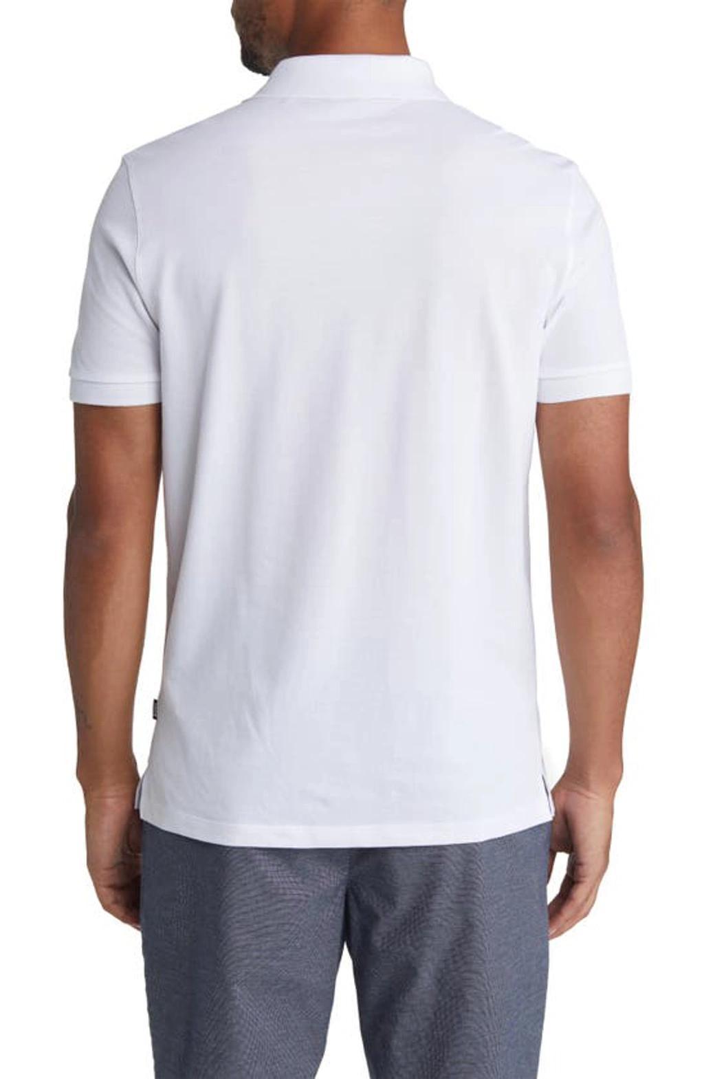 HUGO BOSS Pallas Cotton Polo In White Product Image