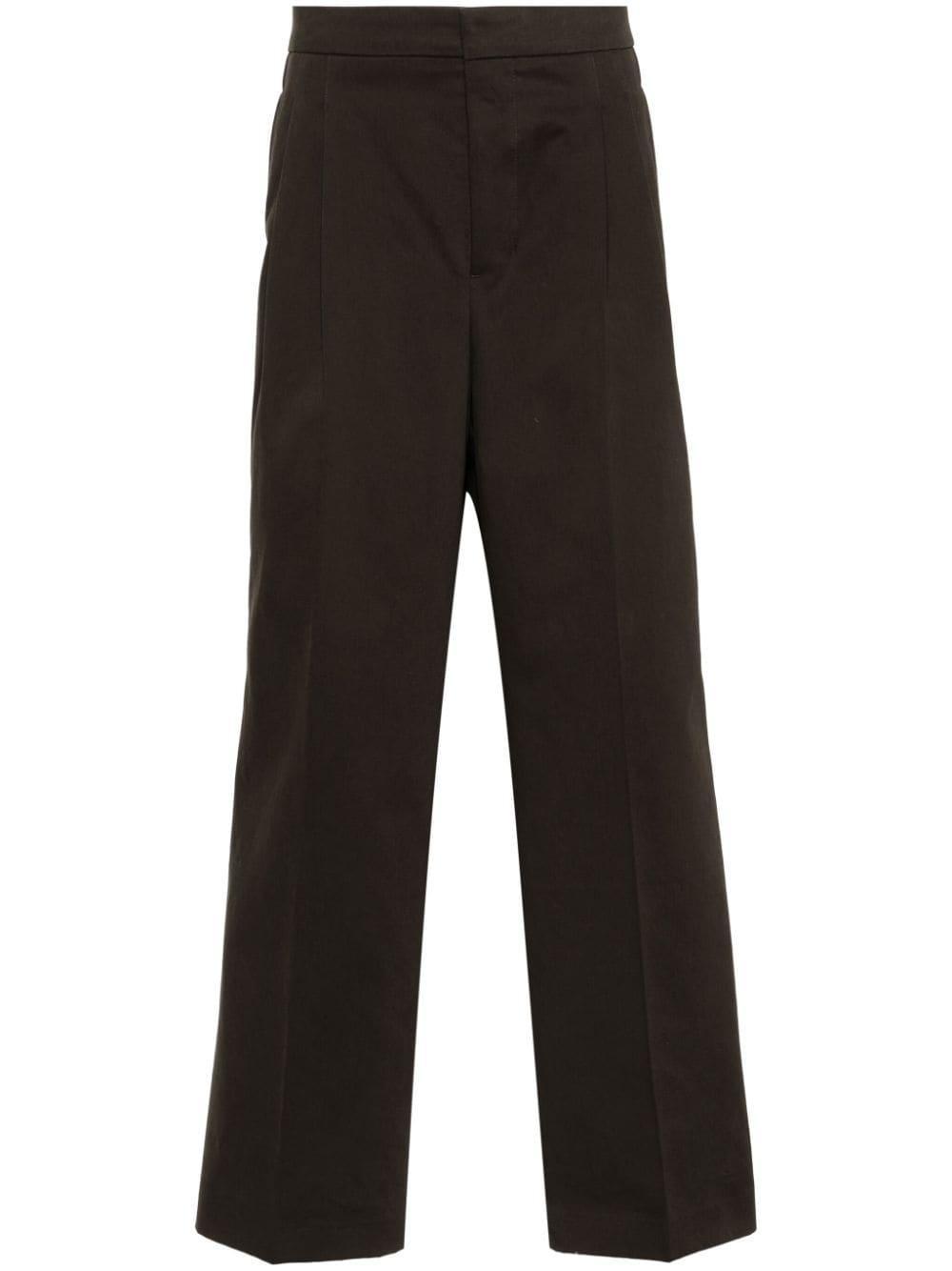 AMI ALEXANDRE MATTIUSSI Ami Paris Pants In Brown Product Image