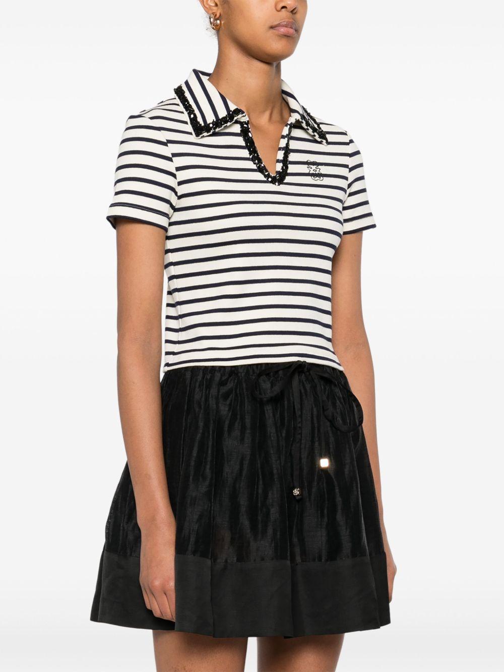 striped polo shirt Product Image