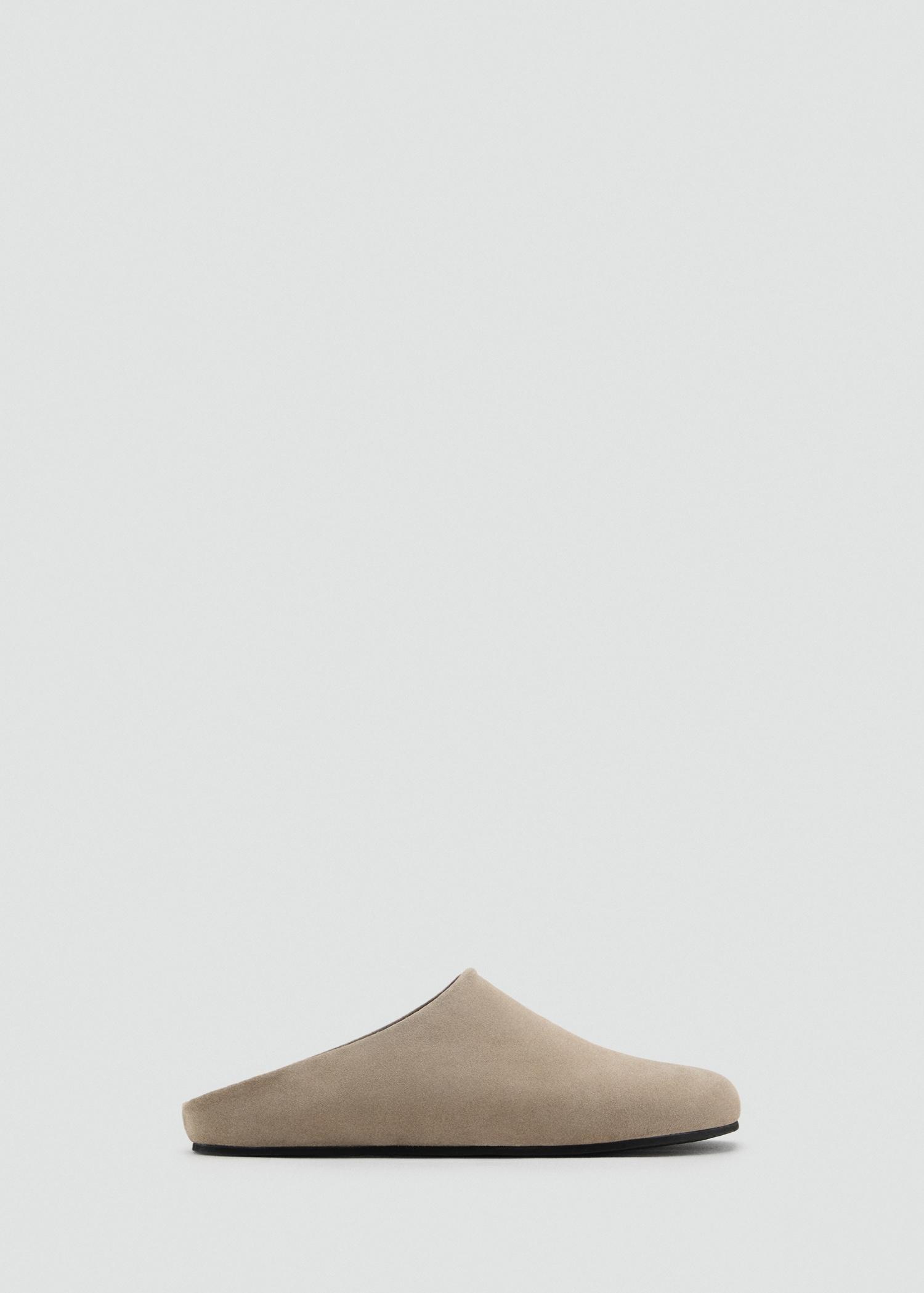 Suede leather clogs - Men | MANGO USA Product Image