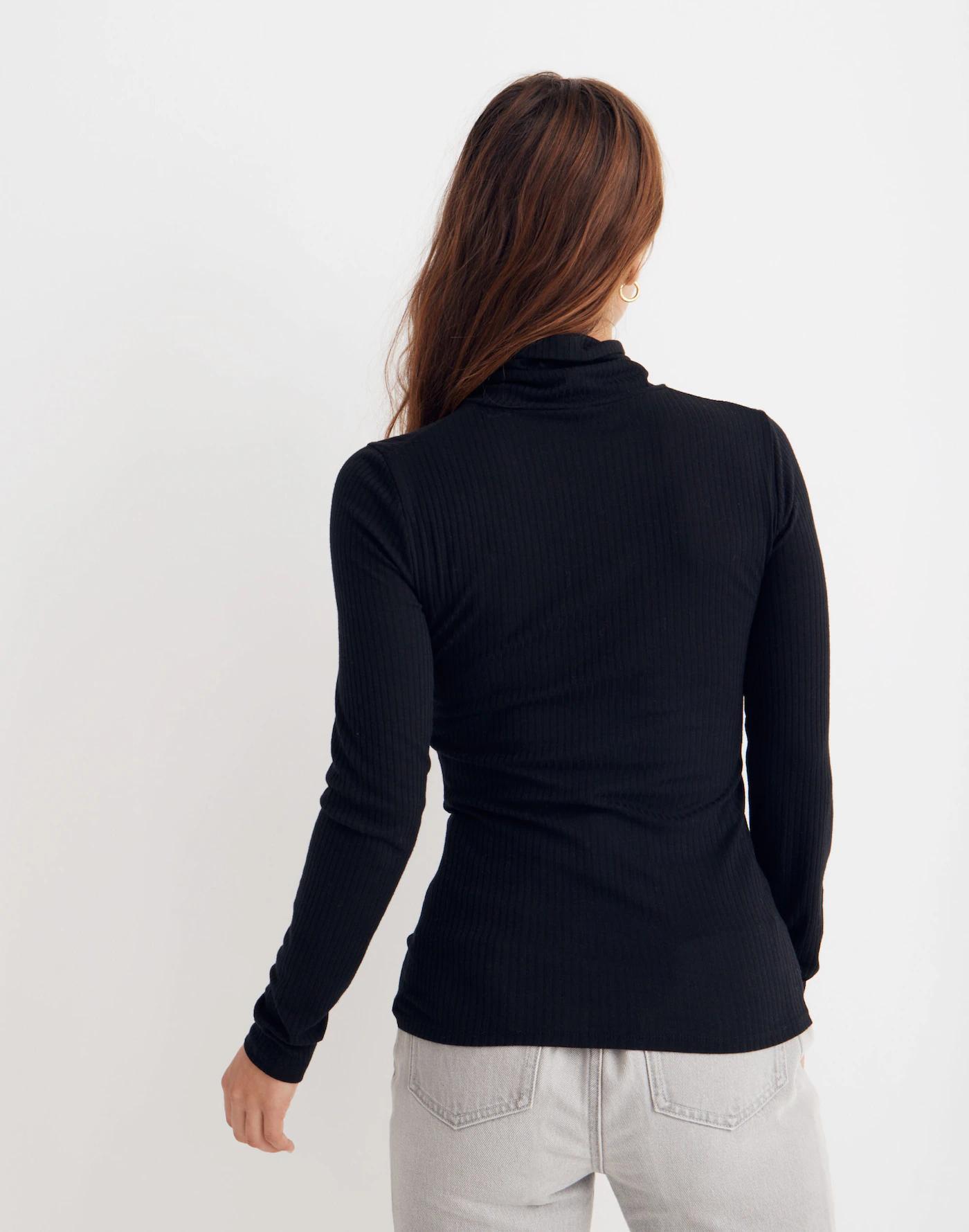 Ribbed Turtleneck Top Product Image