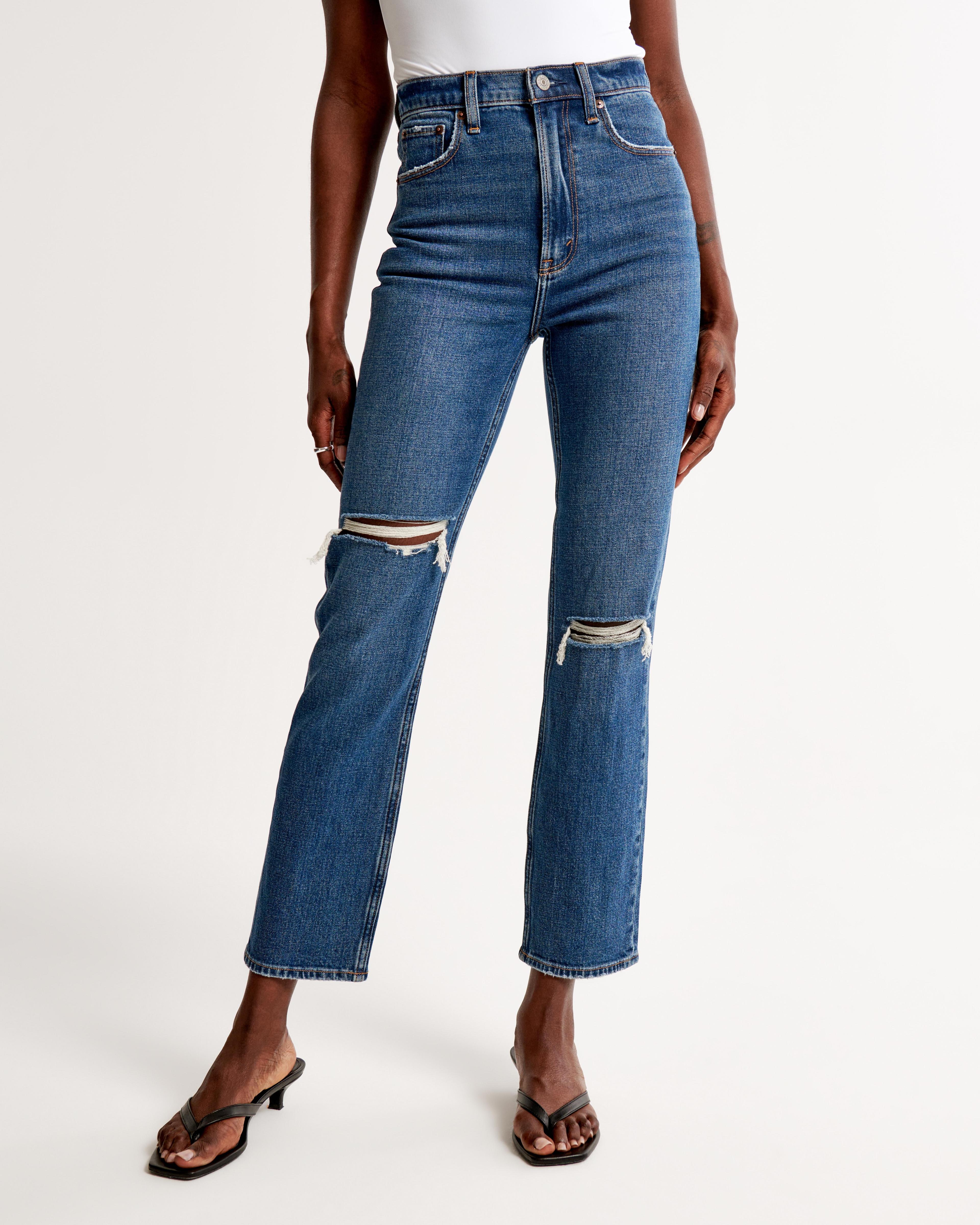 Ultra High Rise Ankle Straight Jean Product Image