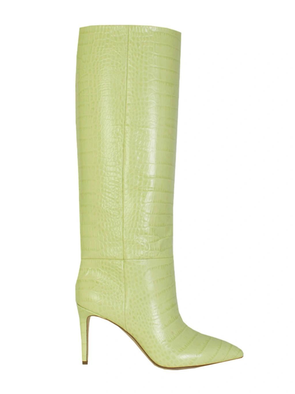 Stiletto Boot 85 In Lime Product Image