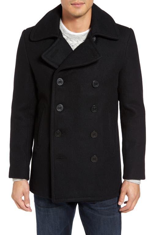 Schott Slim Fit Peacoat in Blue Product Image