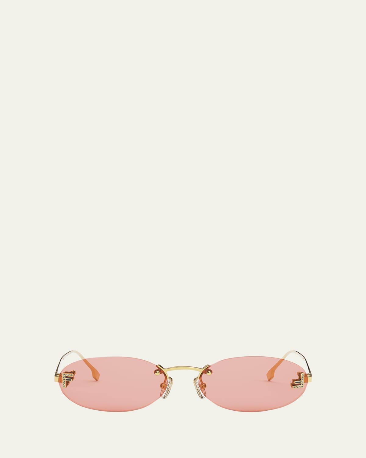Womens Fendi First 54MM Oval Sunglasses Product Image