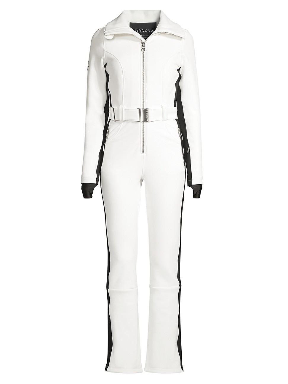 Womens Belted Ski Jumpsuit Product Image