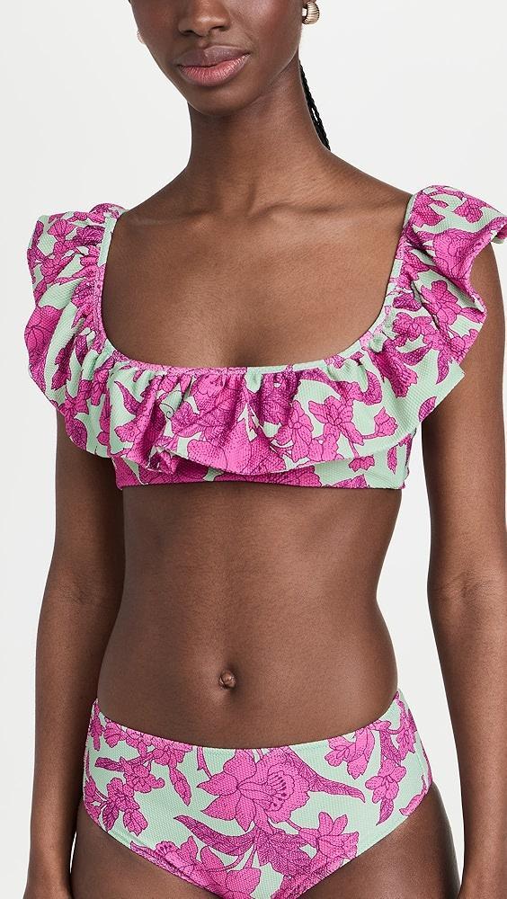 La DoubleJ Ruffle Bikini Top | Shopbop Product Image