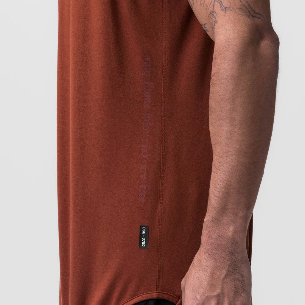 0780. Supima® Extended Tank Top - Rust Product Image