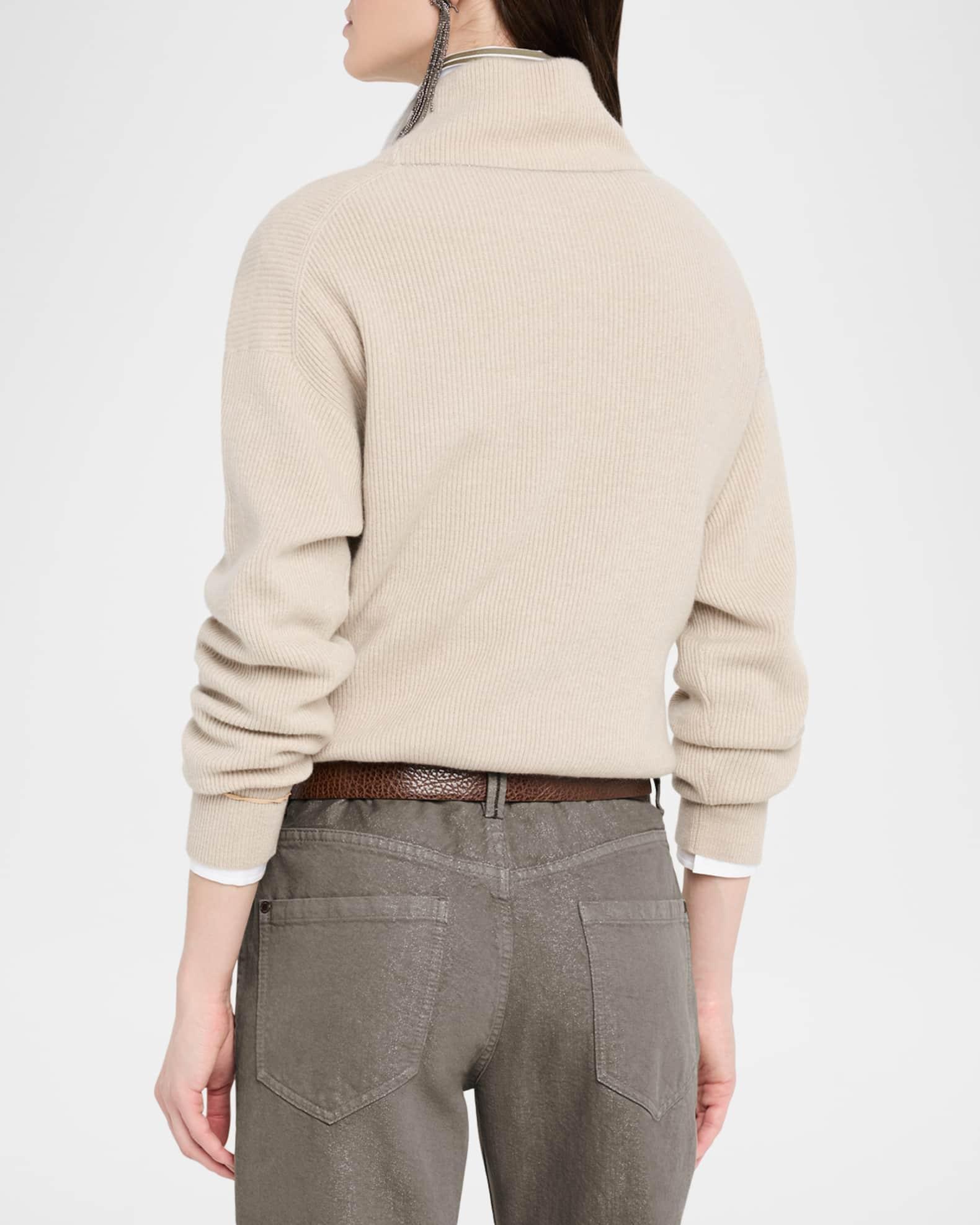 Mock-Neck Cashmere Sweater Product Image