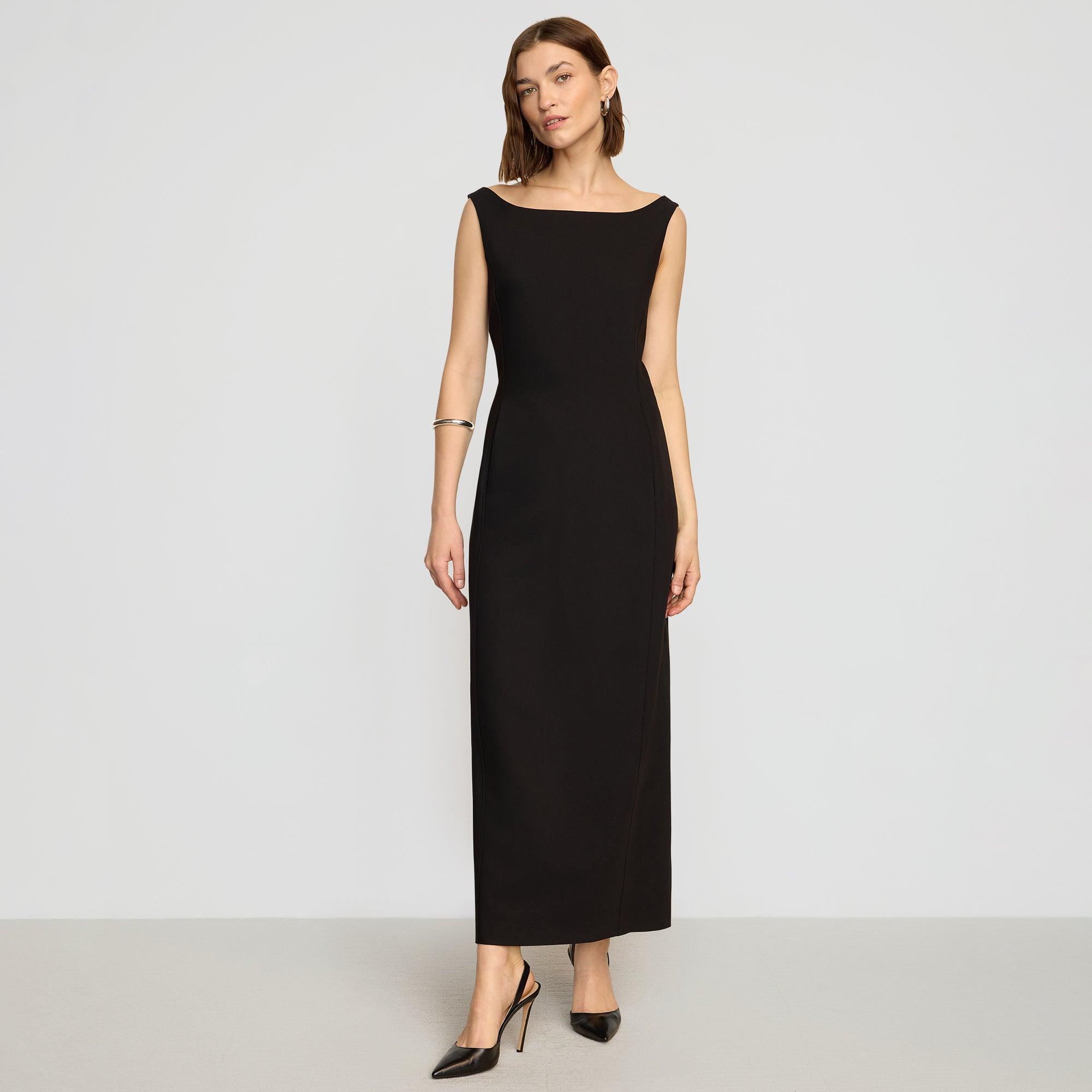 Thanya Wide-Neck Split-Back Dress Product Image