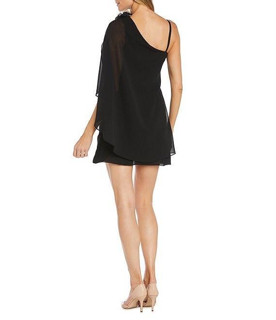 R & M Richards One Shoulder Flower Dress Product Image