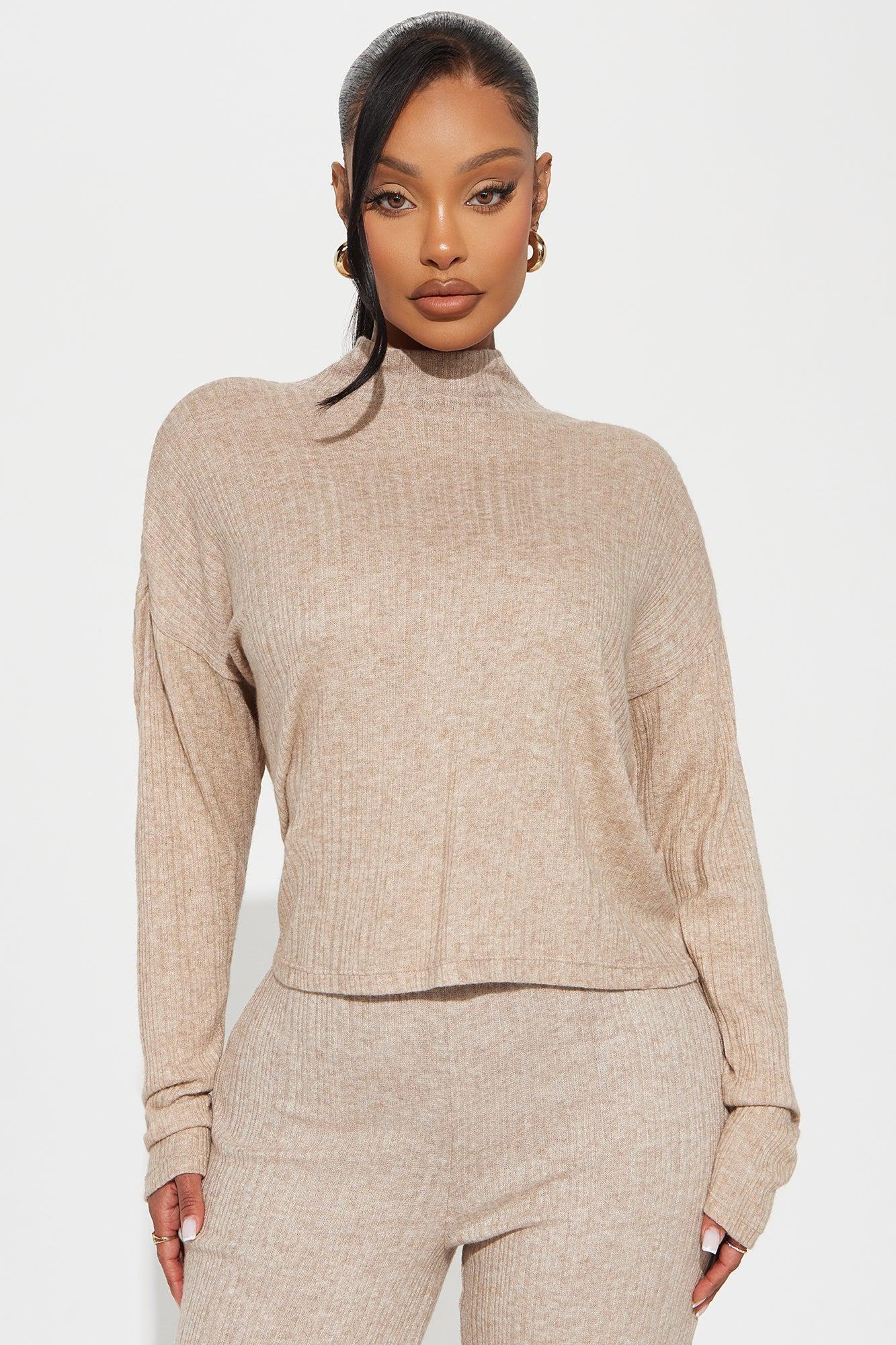 Simple Life Hacci Pant Set - Oatmeal Product Image