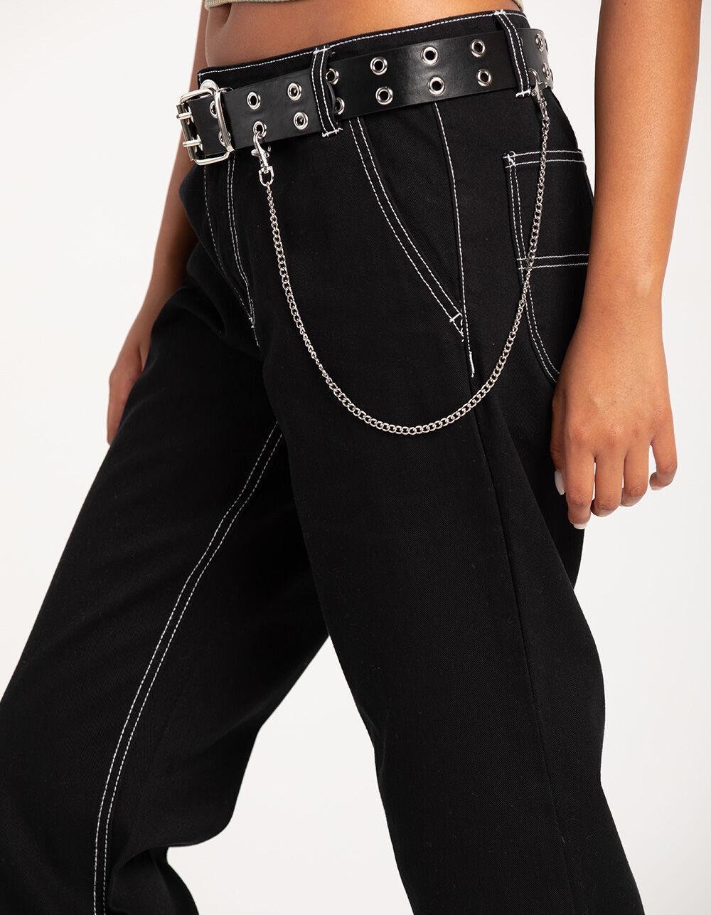 FIVESTAR GENERAL CO. Belted Service Womens Pants - BLACK Product Image