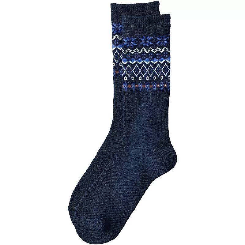 Mens Lands End Thermaskin Heat Winter Boot Socks Product Image