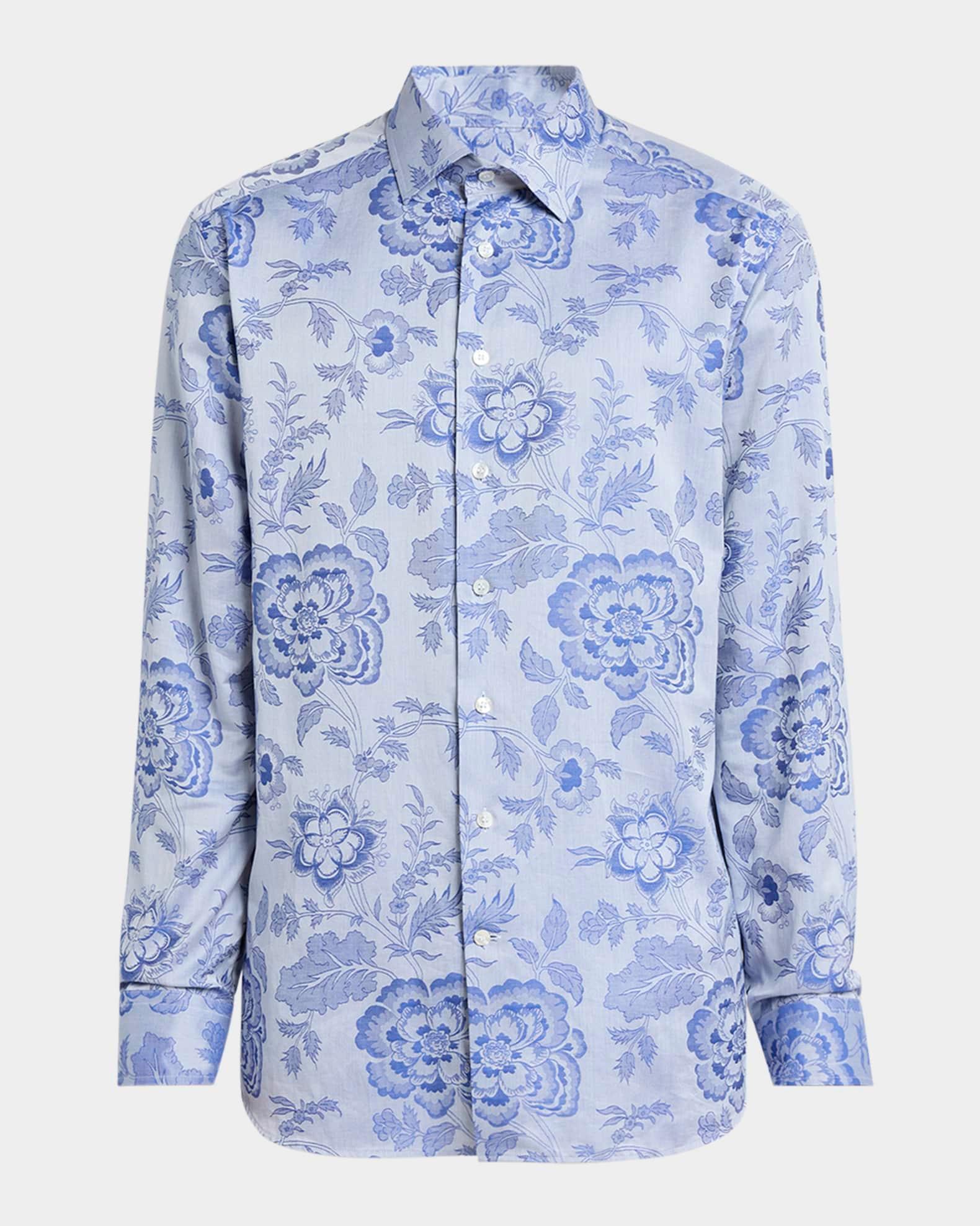 Men's Floral Sport Shirt Product Image