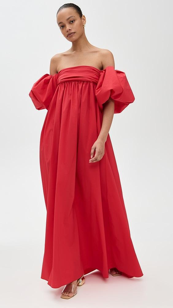 CAROLINE CONSTAS Emilia Ruched Empire Maxi Dress | Shopbop Product Image