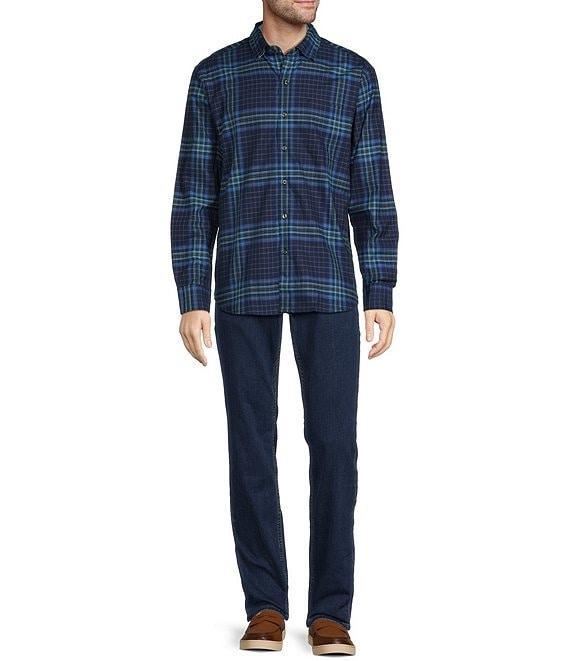 Tommy Bahama Lazlo Montlake Checked Long Sleeve Silk-Blend Shirt Product Image