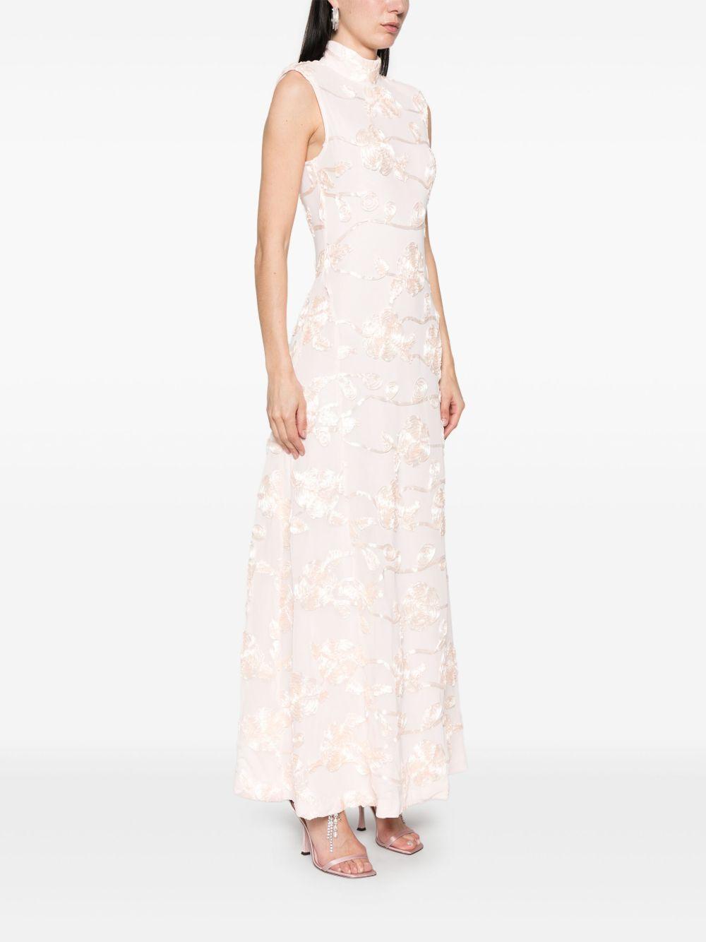 floral-mesh maxi dress Product Image