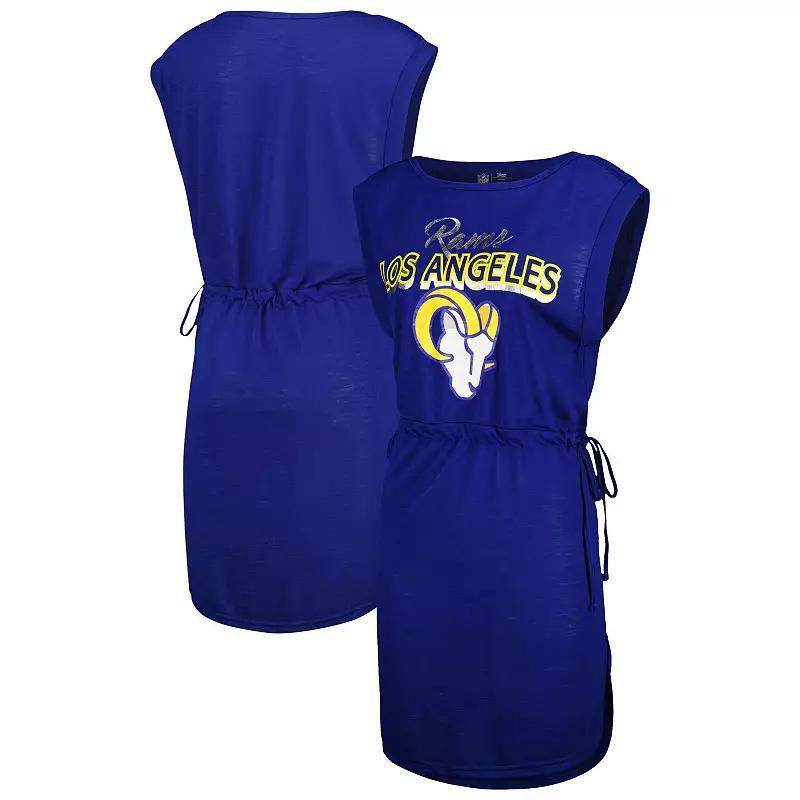 Women's G-III 4Her by Carl Banks Royal Los Angeles Rams G.O.A.T. Swimsuit Cover-Up, Size: XS, Blue Product Image