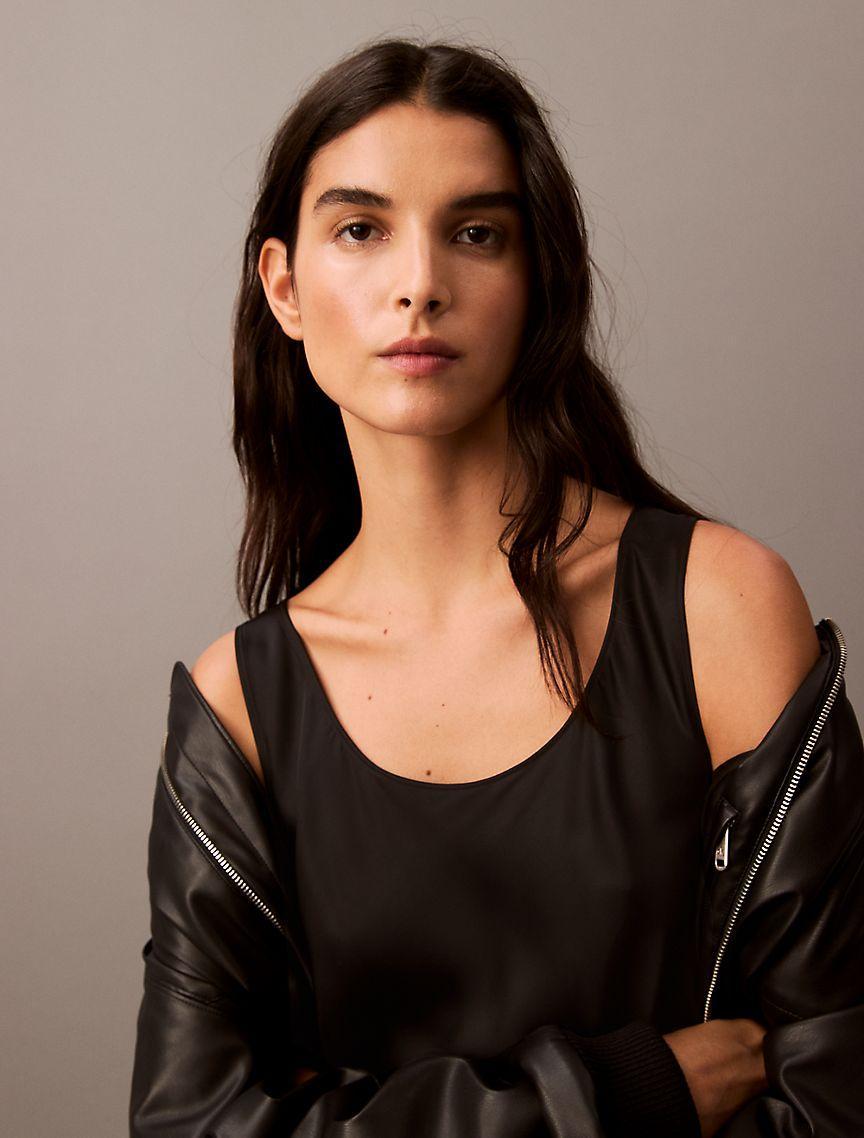 Viscose Satin Tank Top Product Image