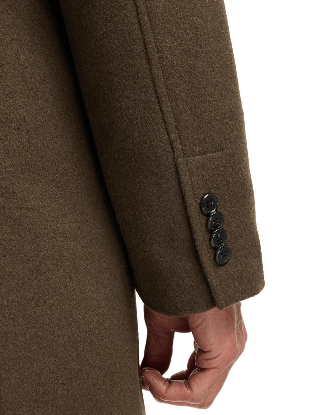 Wool Blend Topcoat - Olive Product Image