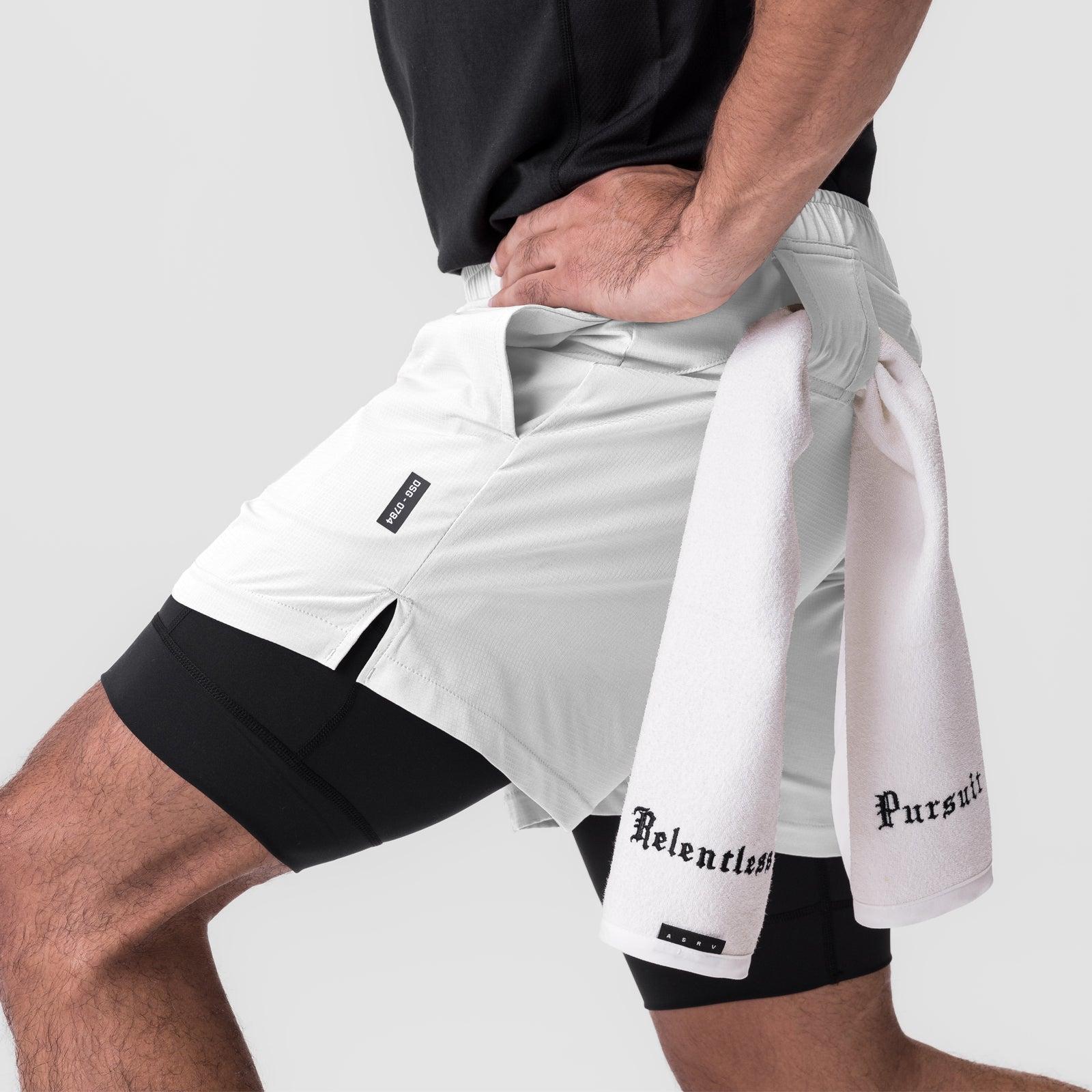 0784. Ultralite™ 6" Liner Short   - White/Black Product Image