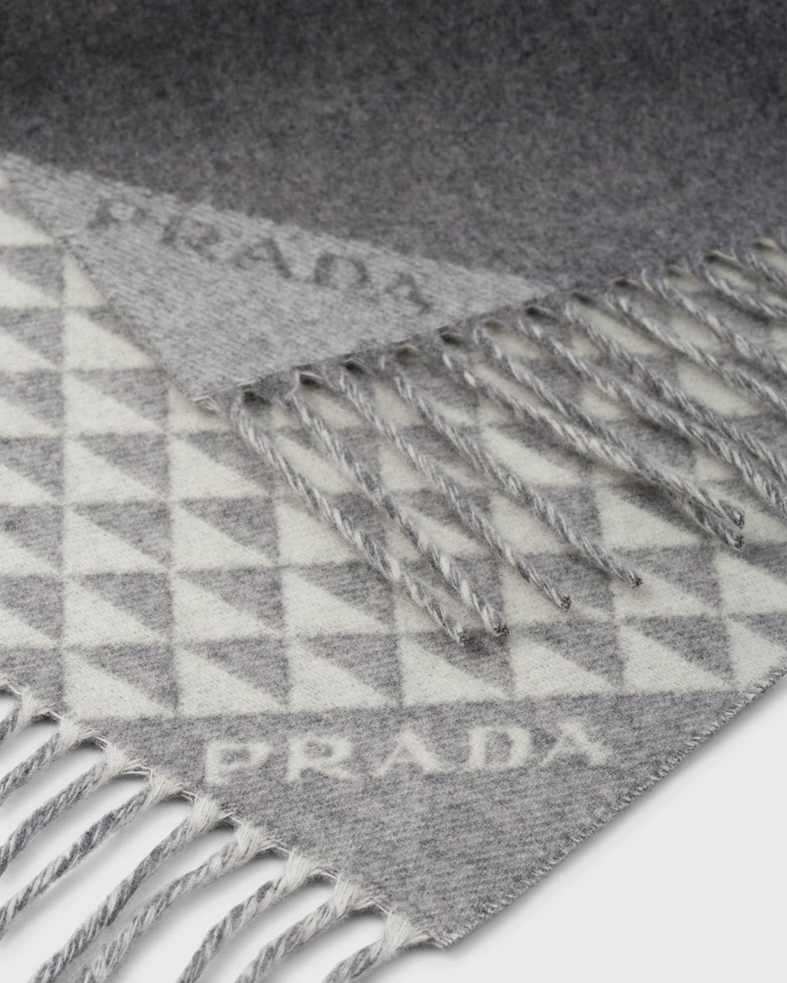 Triangle-Print Wool & Cashmere Scarf Product Image